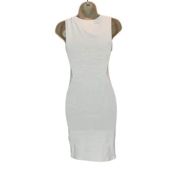 Treasure & Bond Sleeveless Sheath Dress with Side Rouching - White - size XXS - Picture 2 of 6